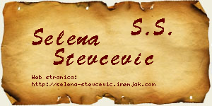 Selena Stevčević vizit kartica